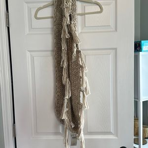 Buckle cream infinity scarf, brand new.